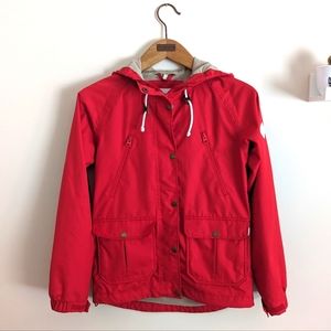 Everyday red Burton jacket with many pockets, Women's small